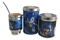 Comprar Set Trio Matero Sonic (yerbera Azucarera Mate Con Bombilla)