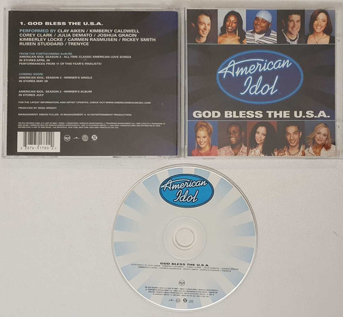Cd Varios - American Idol Good Bless The U.s.a.