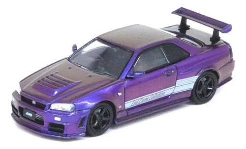 Inno64 Nissan Skyline Gt-r (r34) Z-tune Endgame Australia Color Violeta Oscuro