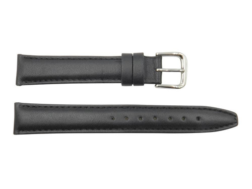 De Cuero Genuino Negro Y Liso Skagen Estilo De 18 Mm De La