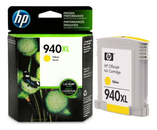Cartucho de tinta Hp 940xl color amarillo