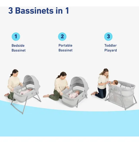 Graco 3 in 1 bassinet online