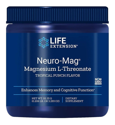 Life Extension Neuro Mag Magnesio L-threonate Polvo 93gr