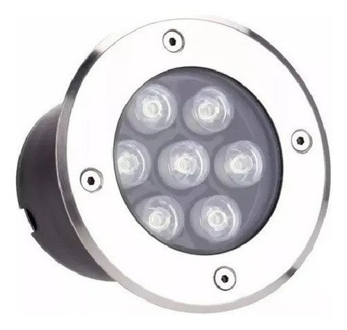 Spot Led Balizador Chão Piso Jardim 7w Embutir Aaatop Cor da cúpula Branco quente