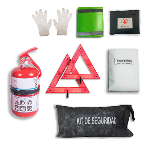 Kit De Seguridad Para Auto 7 En 1 Premium Tarjeta Patente 