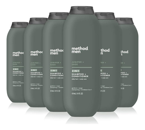 Method Men Champú + Acondicionador 2 En 1; Enebro + Salvia; 