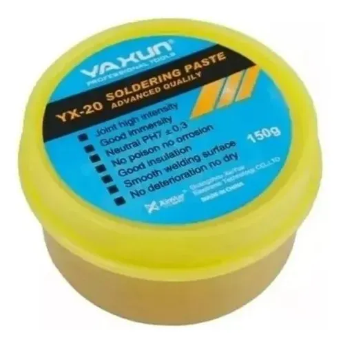 Pasta de soldadura Yaxun Yx-20, 20 unidades, 75 g, alta calidad