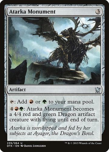 Carta Magic Atarka Monument Dragons Of Tarkir Mtg