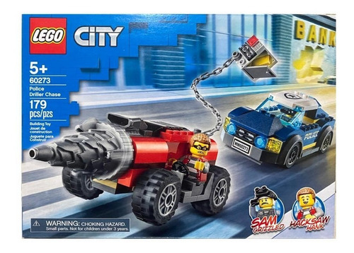 Lego City Persecución De Perforadora, 179 Pcs  Mod 60273