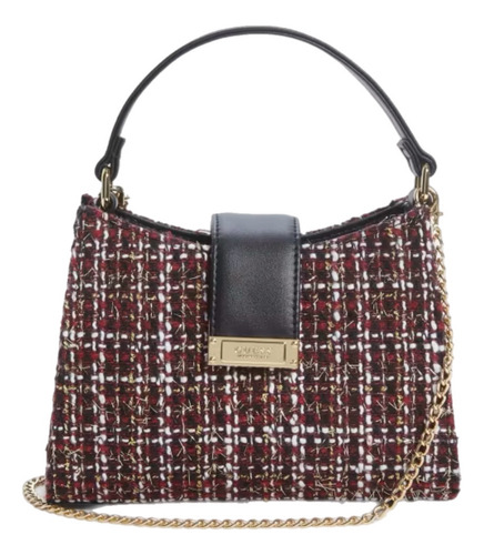 Guess Bolso Stella Top Handle Color Vino Mod Dx24600