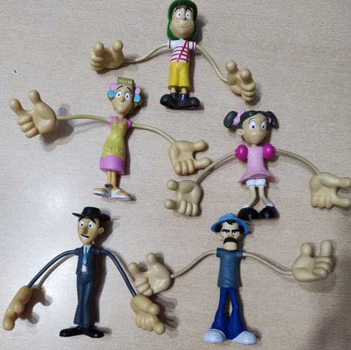 Set Juguetes X4 Muñecos El Chavo Amigos Colección Y Otros +! (Usado)