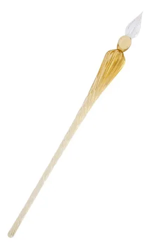 Boligrafo Pluma De Vidrio Xiaoyu Hecho A Mano Con Caja