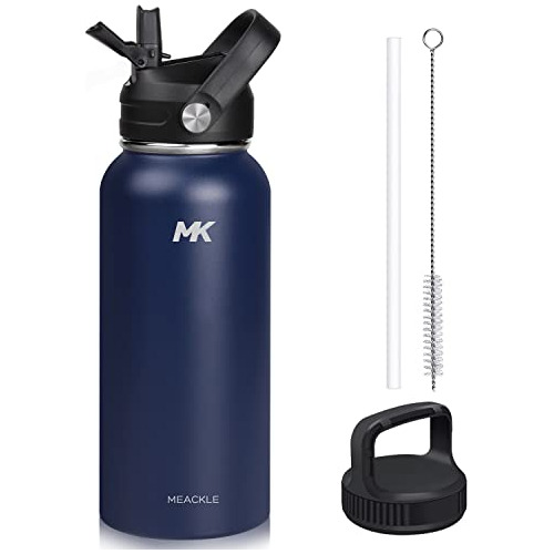 32 Oz Botella De Agua Aislada Con Manijas De Pino Vx6qn