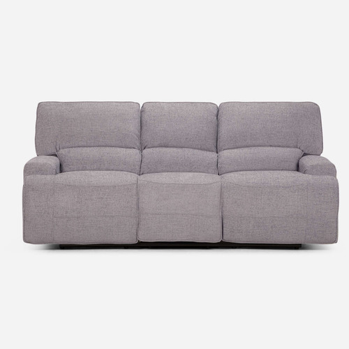 Rosen Sofá Reclinable 3 Cuerpos Eléctrico Jagger Gris