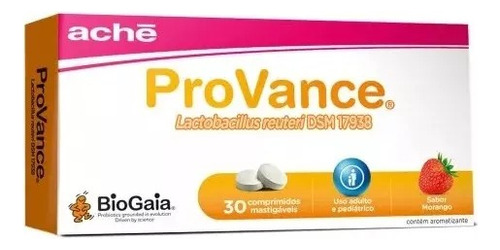 Provance Probiótico Sabor Morango Com 30 Comprimidos Morango