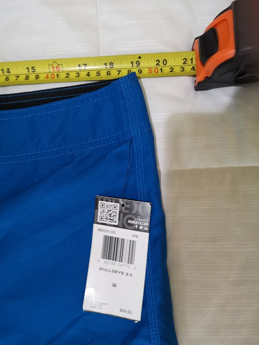 Short Bermuda Hurley Bullseye 2.0 Talla 36 Color Azul Marino