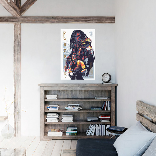 Poster Papel Fotografico Predator Schwarzenegger Cuarto45x30