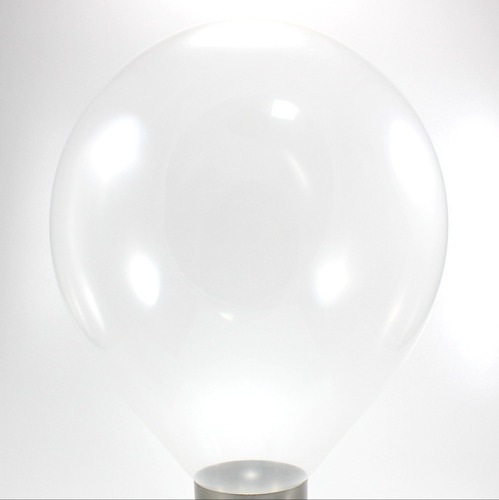 50 Unidades - Tamanho 12 - Balão Bexiga Transparente Cristal