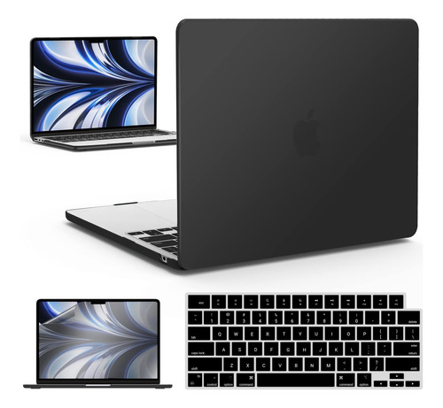 Funda Ibenzer Para Macbook Air 13 M2 + C/teclado Black