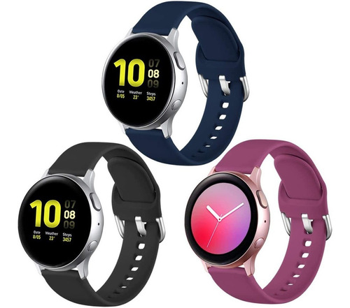 3 Mallas Para Reloj Samsung Galaxy Watch Active/active 2