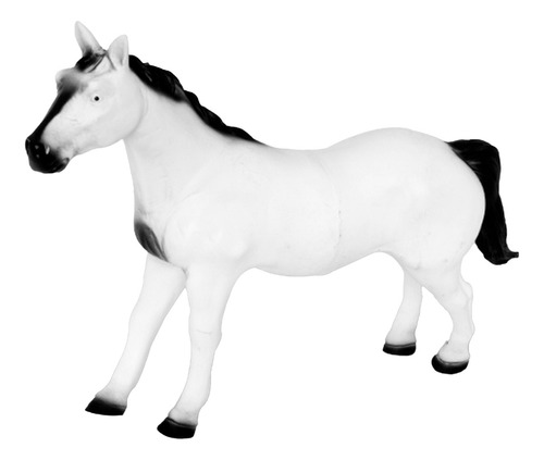 Boneco Cavalo De Brinquedo Em Vinil Miniatura Animal Fazenda