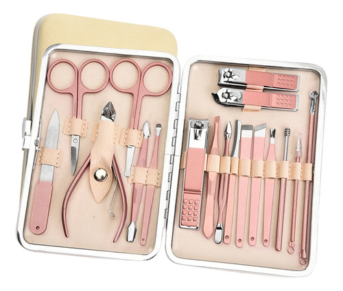 Kit De Limpieza De Uñas Slicer Travel De 18 Piezas