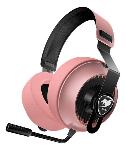 Fone de ouvido over-ear gamer Cougar Gamer Phontum Essential rosa