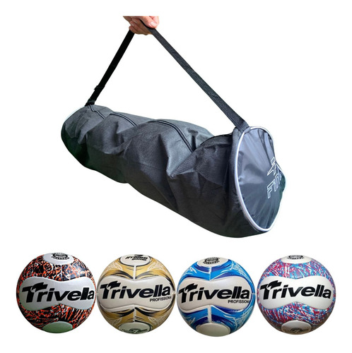 Saco De Bolas Com 4 Bolas Trivellas Society Futebol Oferta