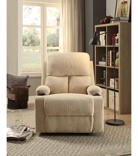 Sillón Reposet Reclinable Manual De Tela Contemporáneo Rosia