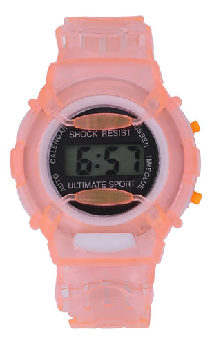 Reloj Deportivo Digital De Pulsera Para Niños Y Niñas, Rojo