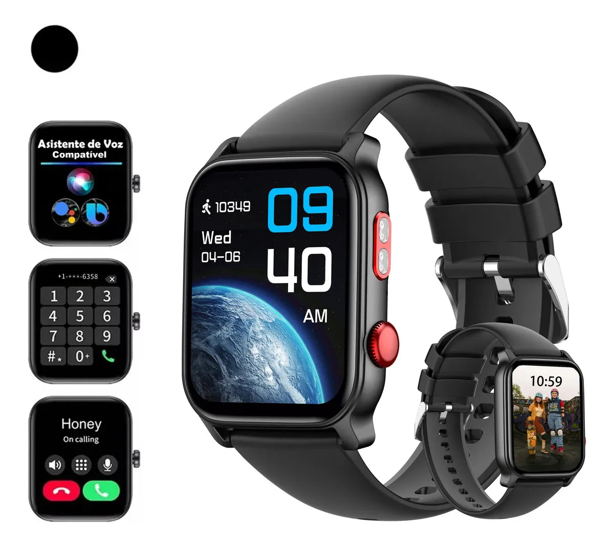 Smartwatch Hancdon HT23 Pro com Bluetooth para Monitorar Saúde e Esportes