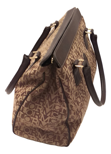 Cartera Mc Taylor - Bolso De Mano Usada Una Vez Marrón Claro Logotipo Oro No Tiene Correa (Usado)