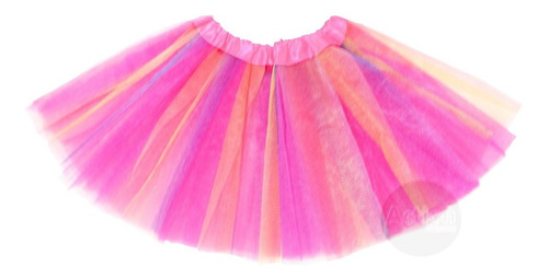 Saia Tule Arco Iris Infantil