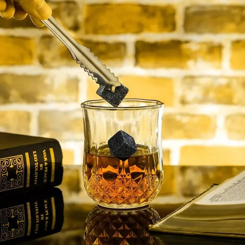 Juego 15 Piezas Regalo Piedra Para Whisky Vasos De Cristal
