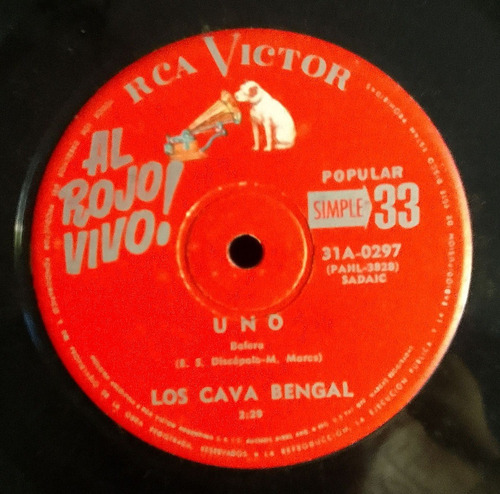 Los Cava Bengal- Uno- Las Dos Rosas- Vinilo Simple