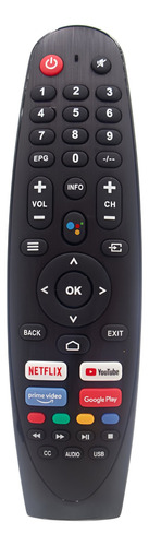 Lote De 3pz Controles Remotos Sansui Smart Google Play