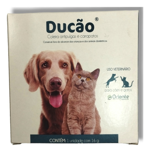 Coleira Ducão 16g Antipulgas E Carrapatos Caes E Gatos 56cm