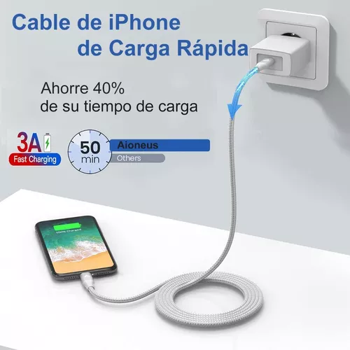Aioneus Cable iPhone 1M Cable iPhone Carga Rápida MFi Certificado