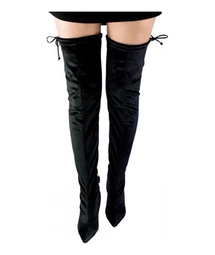 Botas Bucanera Vizzano Elastizada Cuero Gamuza Taco Aguja