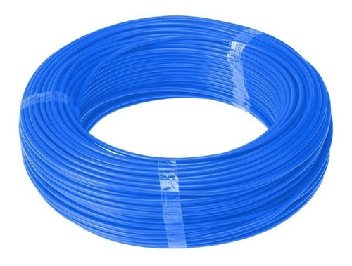 Fio Eletrico Flexivel 2,5mm Azul Rolo Com 100 Metros