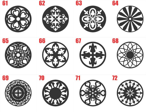 Kit 4 Quadros Mandalas Placas Decorativas Parede Mdf 25x25cm