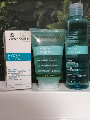 Hydra Vegetal Gel Crema+gel Limpiador+tónico Hidratante M1yr