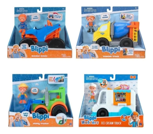 Blippi Vehículos C/ Figura 16 Cm Surtidos - Original Wabro