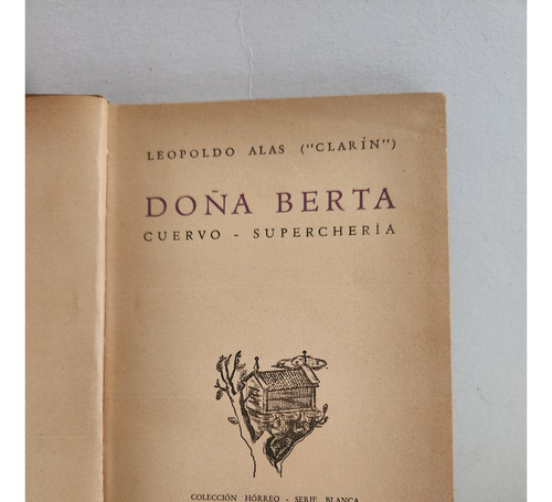 Doña Berta/cuervo/supercheria  Leopoldo Alas Clarin