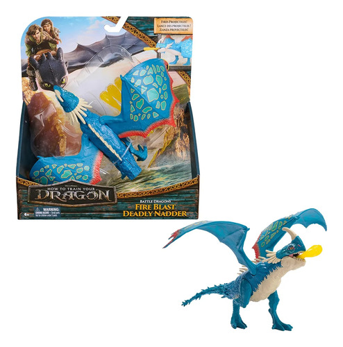 Figura Deadly Nadder Fire Blast Cómo Entrenar A Tu Dragón