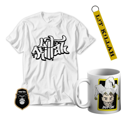 Remera Lit Killah + Taza  + Llavero De Obsequio