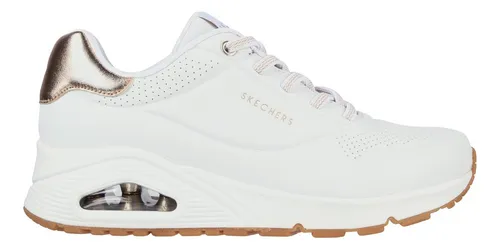 comprar Zapatilla Mujer Uno Shimmer Away Blanca Wt Skechers