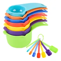 Comprar Iffmyjb Juego De 15 Tazas Y Cucharas Medidoras, Cucharas De 