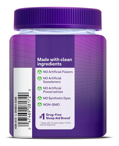 Natrol Melatonina De Liberación Prolongada 10 Mg 35 Gomitas Sabor Fresa
