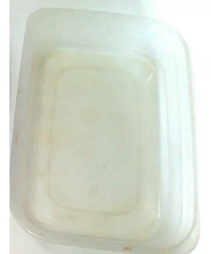 Envases plástico transparente con tapa rectangulares